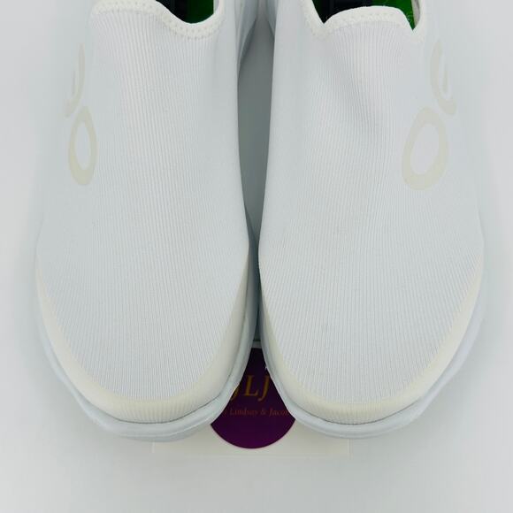 OOFOS Women's OOmg Sport White Slip On Comfort Recovery Shoes Size 8 US/ 39 EU - Picture 4 of 11